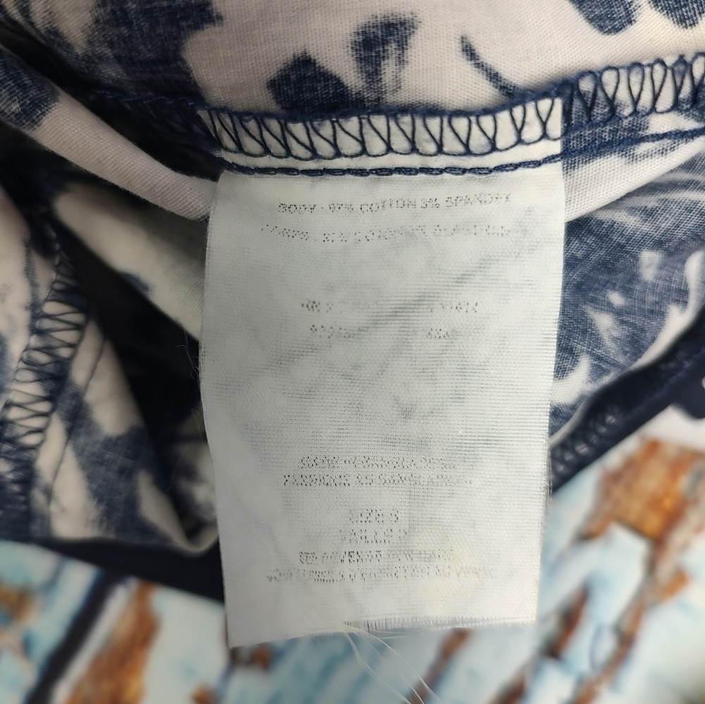 Motherhood Maternity Small Navy and White Floral Midi Dress - Picture 8 of 8